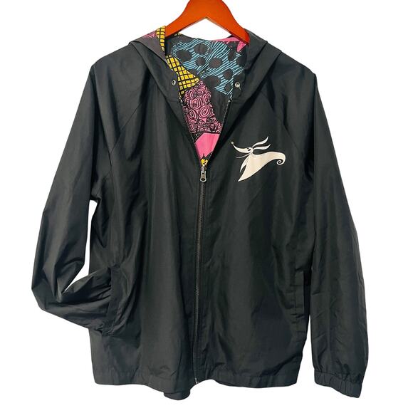 The Nightmare Before Christmas BoxLunch Reversible Windbreaker Rain Jacket XL - Picture 1 of 5